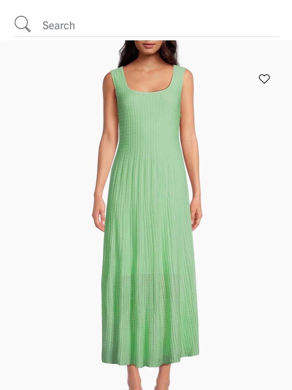 Misook Sleeveless Scoop Neck Maxi Dress in Paradise Green, mint green